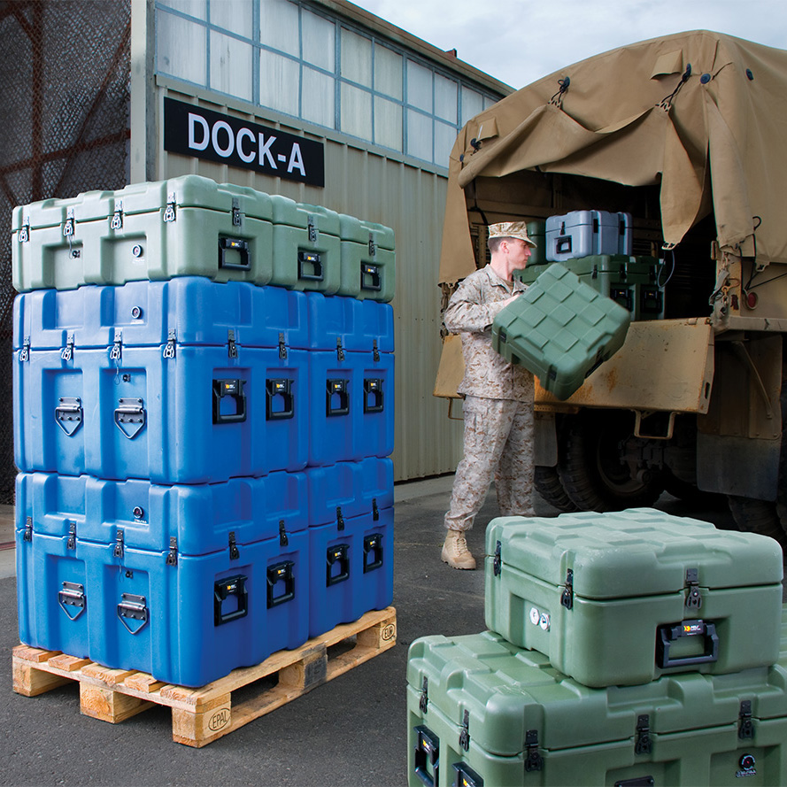 Погрузка контейнеров ISP2 на паллеты