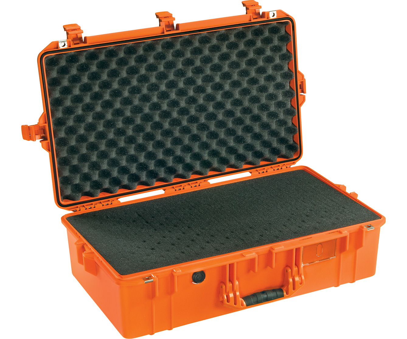Защитный ударопрочный кейс 1605 Pelican Air - оранжевый, с поропластовой вставкой