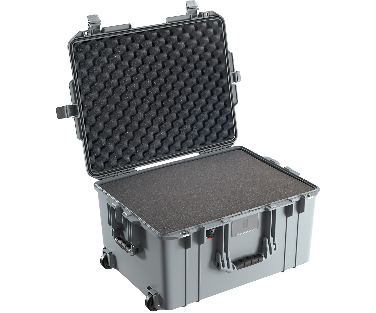 Защитный ударопрочный кейс 1607 Pelican Air - серый, с поропластовой вставкой